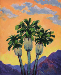 Palm Sunset - Fine Art Paper Print