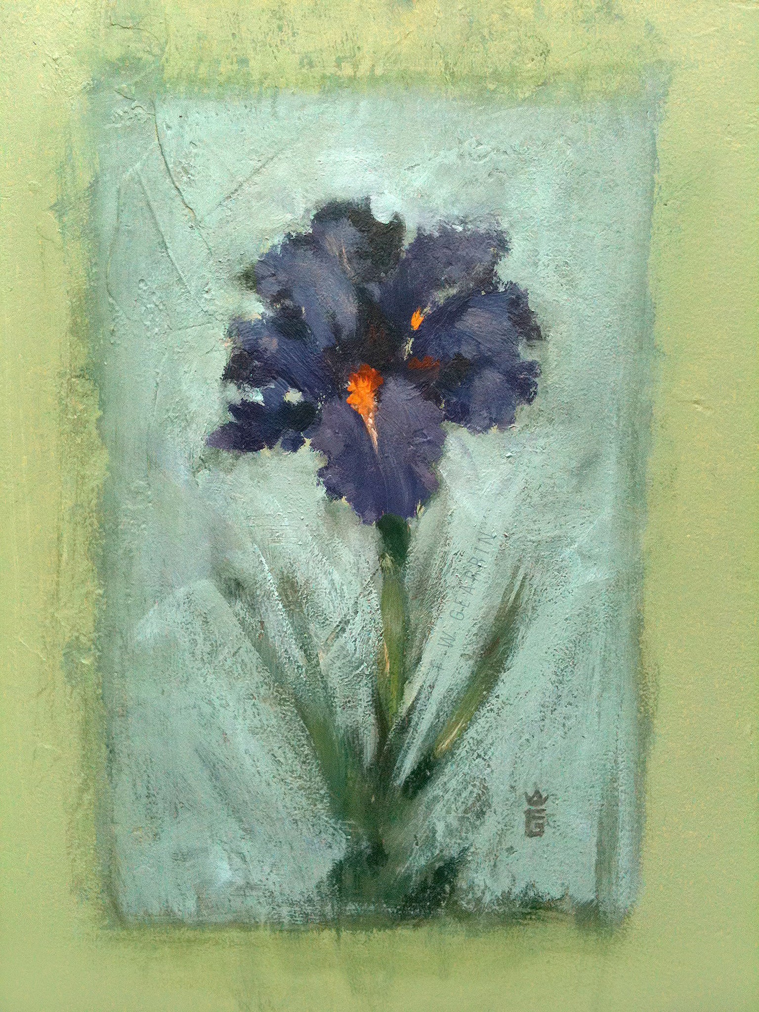 Iris for Acey - Framed Canvas Print