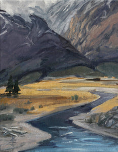 Mammoth Valley - Framed Canvas Print
