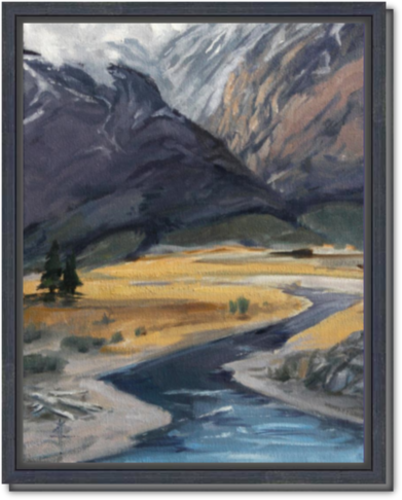 Mammoth Valley - Framed Canvas Print