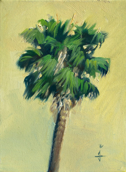 Palm - Framed Canvas Print