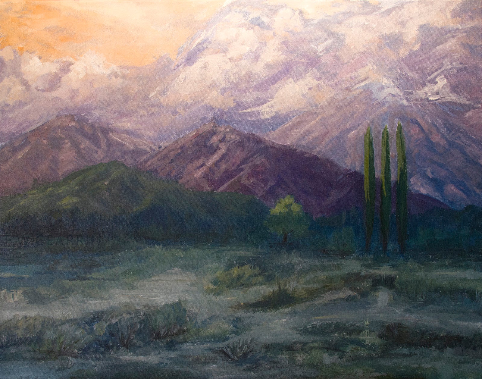 Sunset Mountains - Fine Art Paper Print