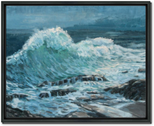 Ocean Light - Framed Canvas Print